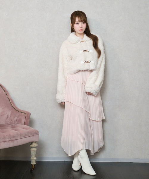 Rose Muse スカート Irregular hem pleated skirt : ZOZOTOWN Yahoo!店