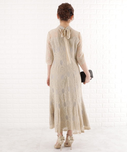 「Lace Ladies」 半袖ワンピース M ブラック レディース_画像4