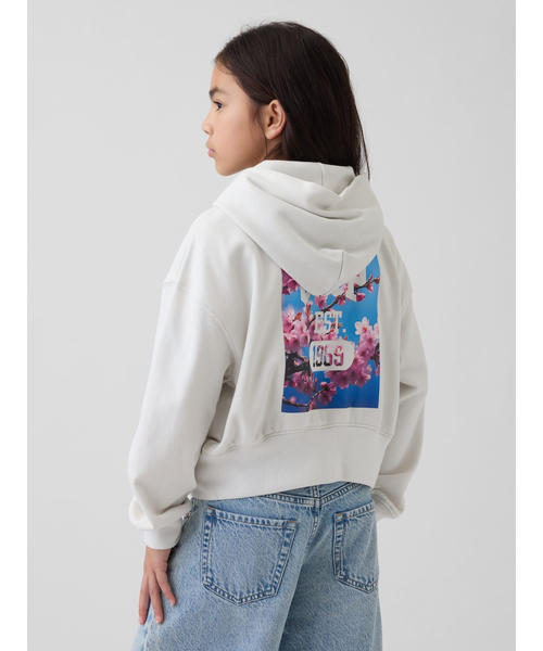 gap女の子服格安お譲り GAP（ギャップ） トレーナー ヴィンテージソフト クロップド GAPロゴ