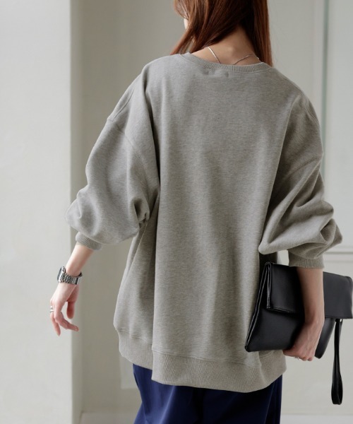 「HUG.U」 スウェットカットソー FREE レッド レディース_画像9