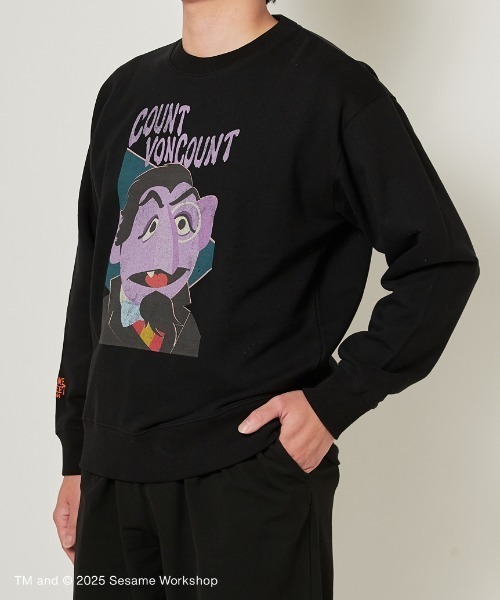 「SESAME STREET」 スウェットカットソー L レッド レディース_画像4