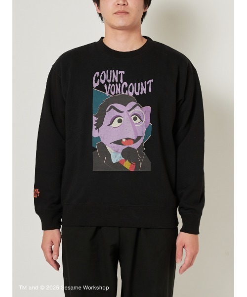 「SESAME STREET」 スウェットカットソー L レッド レディース_画像5