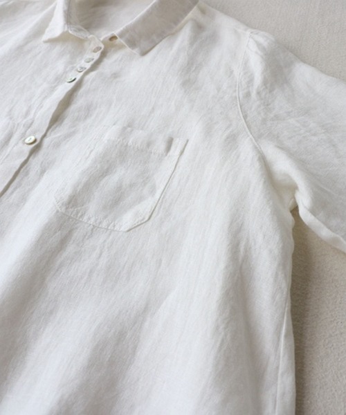 「CADBURY」 シャツワンピース X-LARGE ホワイト レディース_画像4