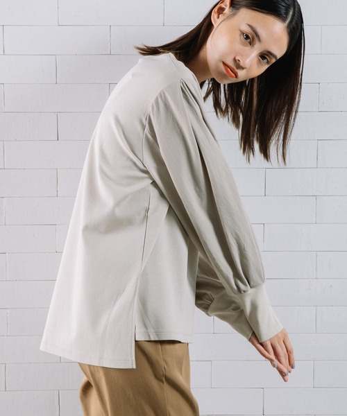 「MARECHAL TERRE」 長袖カットソー MEDIUM ベージュ レディース_画像8