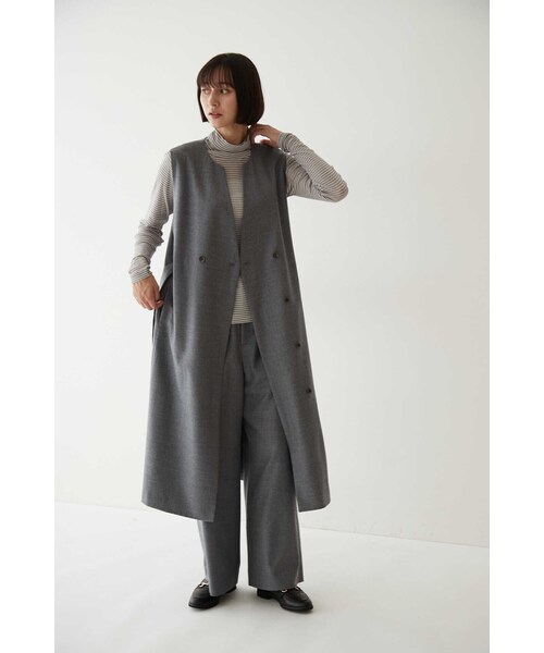 「human woman」 パンツ MEDIUM ネイビー レディース_画像3