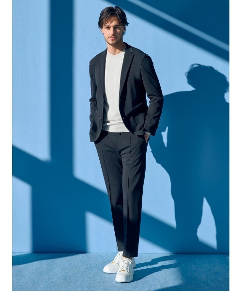 AOURE 23AW MALPENSA カルゼポンチ パンツ S 黒 スラックス AOURE