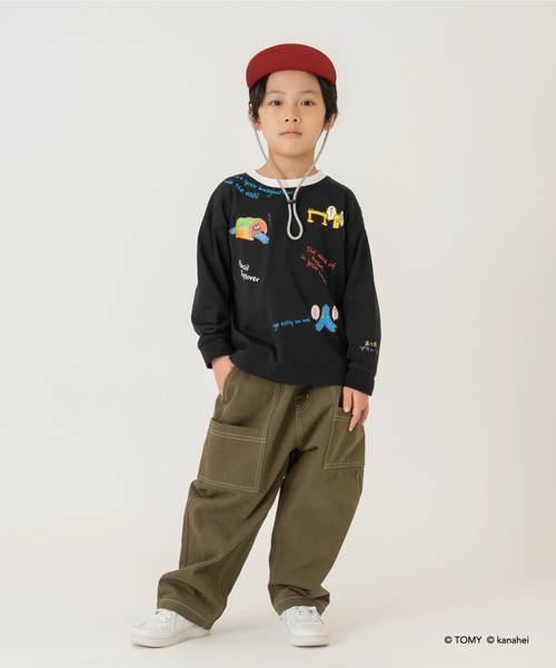 petit main and D. tシャツ 「あつまれ！プラレールズ」アイコン長袖T