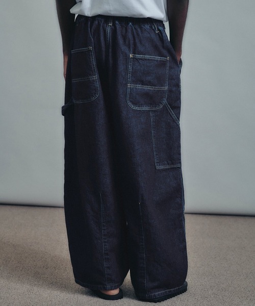 パンツ 「is-ness/イズネス」Double-Knee Balloon Painter Pants メンズの画像