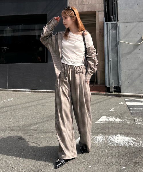 Ray Cassin（レイカズン） ワイドパンツ パンツ 「セットアップで着 