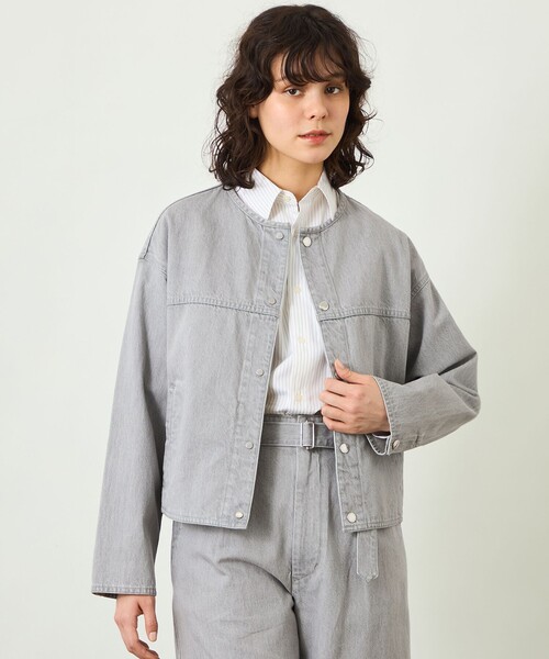 マッキントッシュフィロソフィー★ノーカラーデニムジャケット★GREY LABEL MACKINTOSH PHILOSOPHY（マッキントッシュフィロソフィー） ジャケット