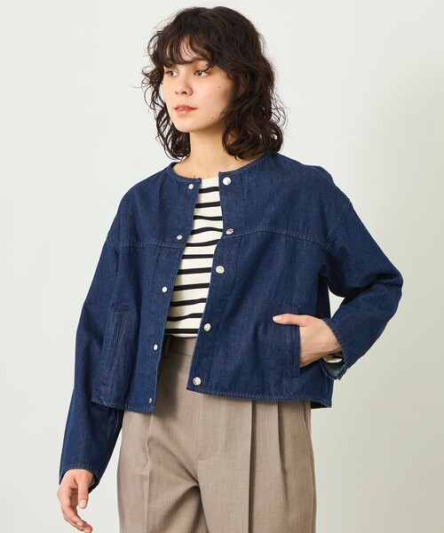 マッキントッシュフィロソフィー★ノーカラーデニムジャケット★GREY LABEL MACKINTOSH PHILOSOPHY（マッキントッシュフィロソフィー） ジャケット