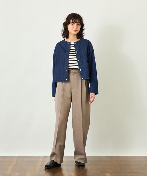 マッキントッシュフィロソフィー★ノーカラーデニムジャケット★GREY LABEL MACKINTOSH PHILOSOPHY（マッキントッシュフィロソフィー） ジャケット