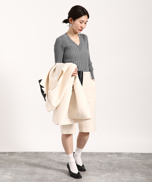 「VERMEIL par iena」 長袖ニット FREE グレー レディース_画像6