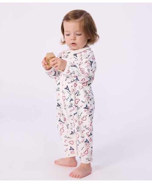 PETIT BATEAU（プチバトー） ベビー服 ロンパース 足なしロンパース 
