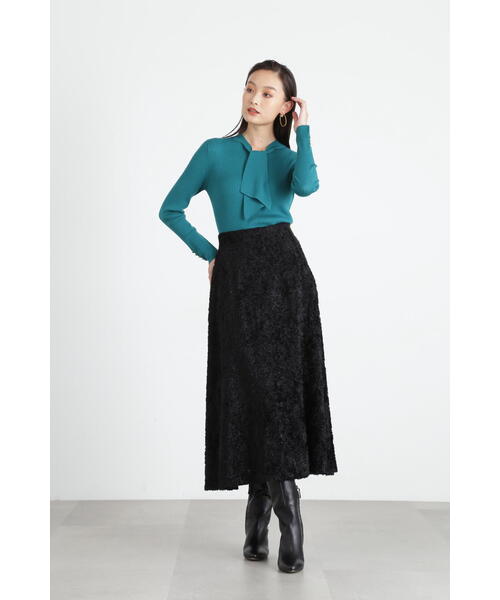 「PINKY&DIANNE」 フレアスカート 36 ブルー レディース_画像3