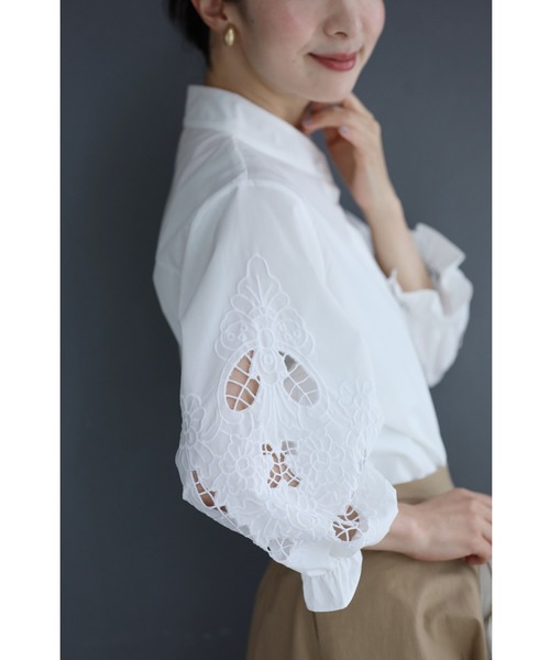 「CAWAII」 長袖シャツ FREE ホワイト レディース_画像5