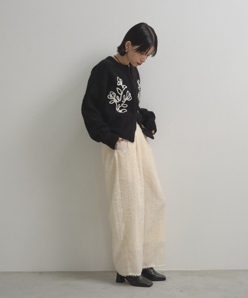 「Shelly island」 ニットカーディガン FREE グレー レディース_画像4