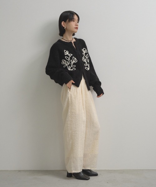 「Shelly island」 ニットカーディガン FREE グレー レディース_画像6