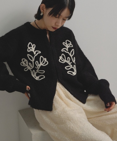 「Shelly island」 ニットカーディガン FREE グレー レディース_画像8