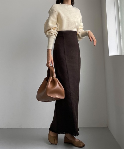 「Louere」 ロングスカート LARGE ブラック レディース_画像2