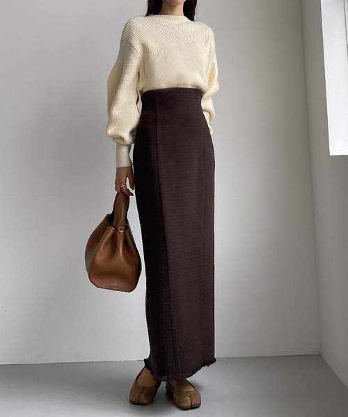 「Louere」 ロングスカート LARGE ブラック レディース_画像3