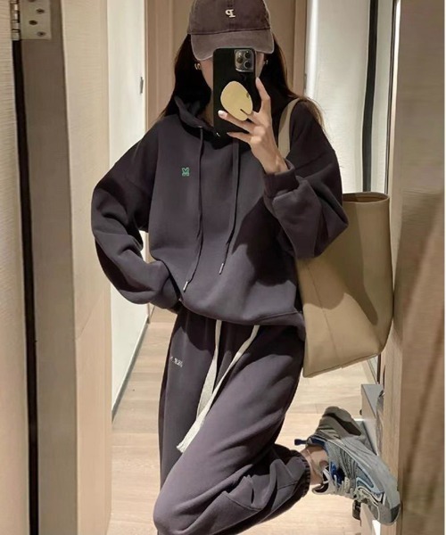 「NEW GENTLEMAN」 セットアップ L ダークグレー レディース_画像4