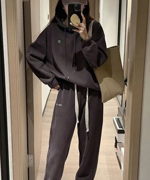 「NEW GENTLEMAN」 セットアップ L ダークグレー レディース_画像6