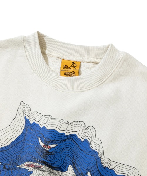 「go slow caravan」 スウェットカットソー LARGE ブラック メンズ_画像2