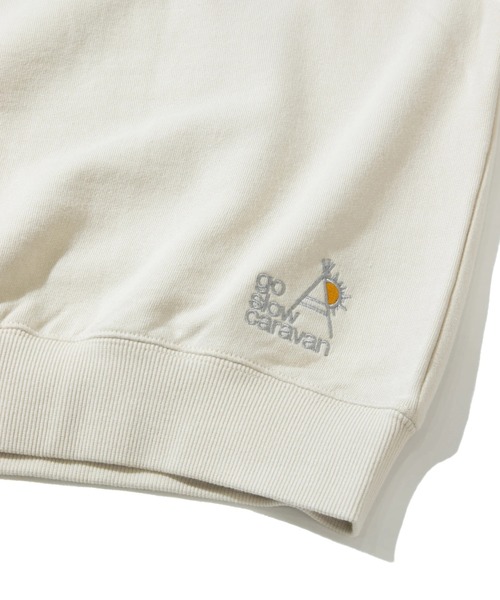 「go slow caravan」 スウェットカットソー LARGE ブラック メンズ_画像8