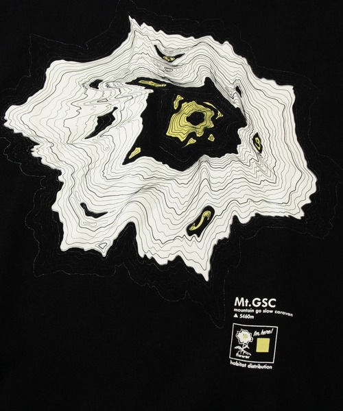 「go slow caravan」 スウェットカットソー LARGE ブラック メンズ_画像9
