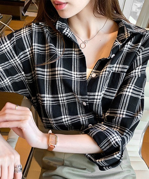 「Miniministore」 長袖シャツ X-LARGE ブラック レディース_画像2