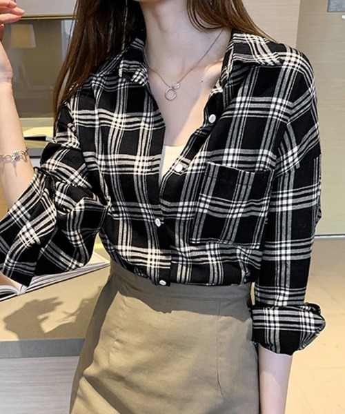 「Miniministore」 長袖シャツ X-LARGE ブラック レディース_画像3