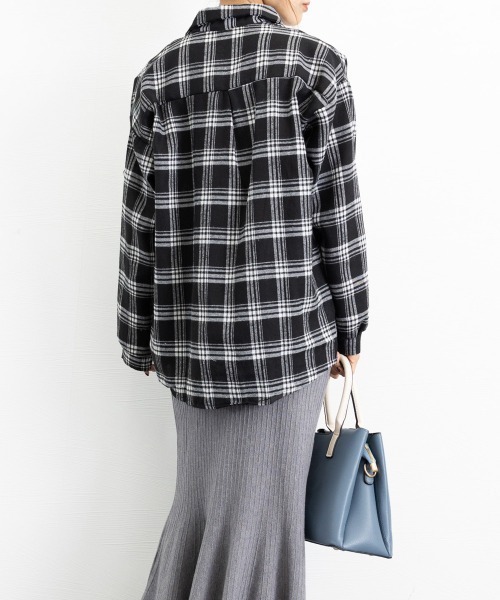 「Miniministore」 長袖シャツ X-LARGE ブラック レディース_画像9