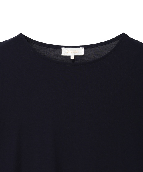 tシャツ ブロッキング配色チュニックプルオーバー「接触冷感」 レディースの画像