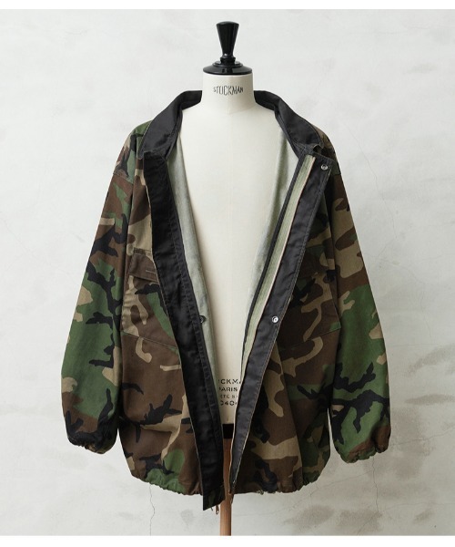 リメイクジャケット ミリタリー 迷彩 美品 MILITARY（ミリタリー） ミリタリージャケット モッズコート 実物 新品