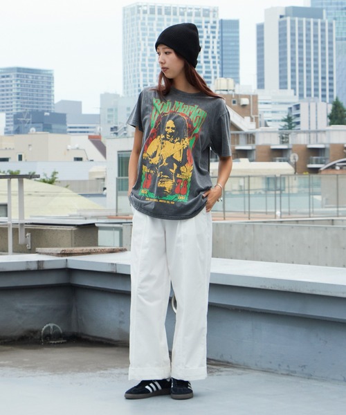 ROOP TOKYO tシャツ Bob Marley/ボブ・マーリー Unisex Stone Wash T