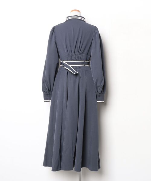「dazzlin」 シャツワンピース MEDIUM ネイビー レディース_画像2