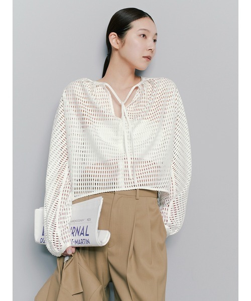 「MIESROHE」 長袖カットソー ONE SIZE ブラック レディース_画像2