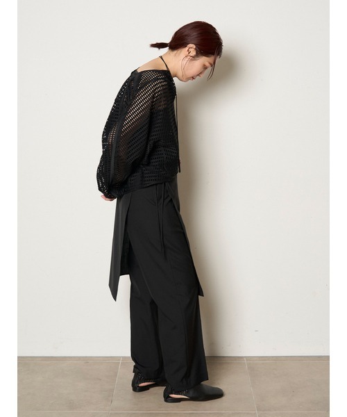「MIESROHE」 長袖カットソー ONE SIZE ブラック レディース_画像5