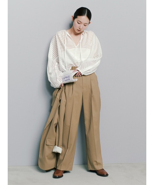 「MIESROHE」 長袖カットソー ONE SIZE ブラック レディース_画像7