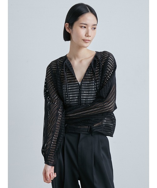 「MIESROHE」 長袖カットソー ONE SIZE ブラック レディース_画像9