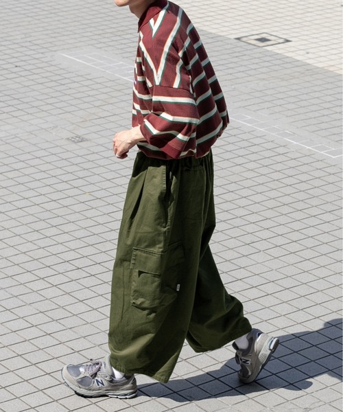 「Perushu」 カーゴパンツ SMALL カーキ メンズ_画像3