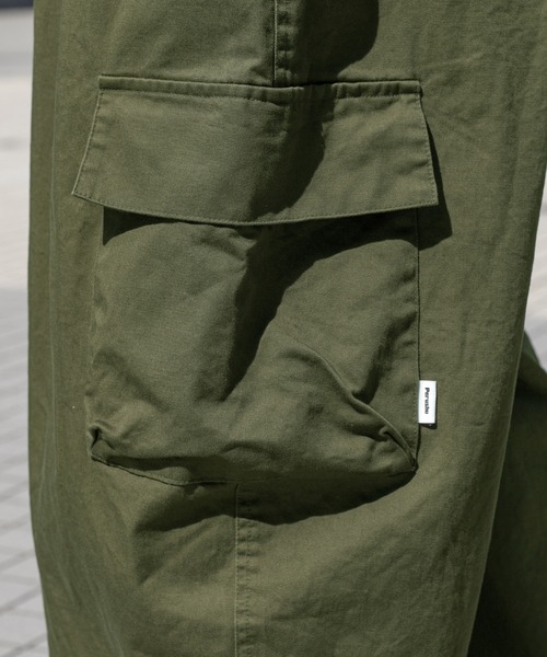 「Perushu」 カーゴパンツ SMALL カーキ メンズ_画像9