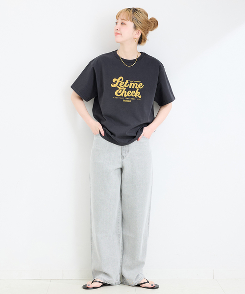 「Healthknit」 半袖Tシャツ FREE ブラック系その他 レディース_画像2