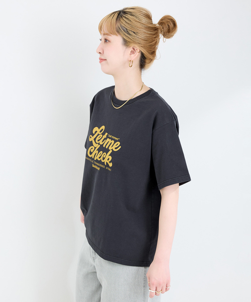 「Healthknit」 半袖Tシャツ FREE ブラック系その他 レディース_画像5