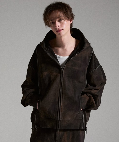GRANCY ジップアップパーカー M グレー メンズ : ZOZOTOWN Yahoo!店