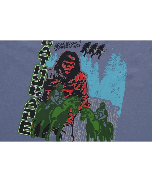 A BATHING APE（アベイシングエイプ） 長袖Tシャツ X-LARGE ネイビー