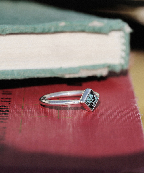 指輪 リング ROLLER PRESS RING W / TURQUOISE メンズ レディースの画像