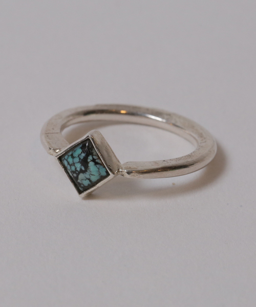 指輪 リング ROLLER PRESS RING W / TURQUOISE メンズ レディースの画像