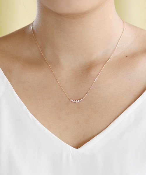 4℃（ヨンドシー） ネックレス K18ピンクゴールドネックレス レディース